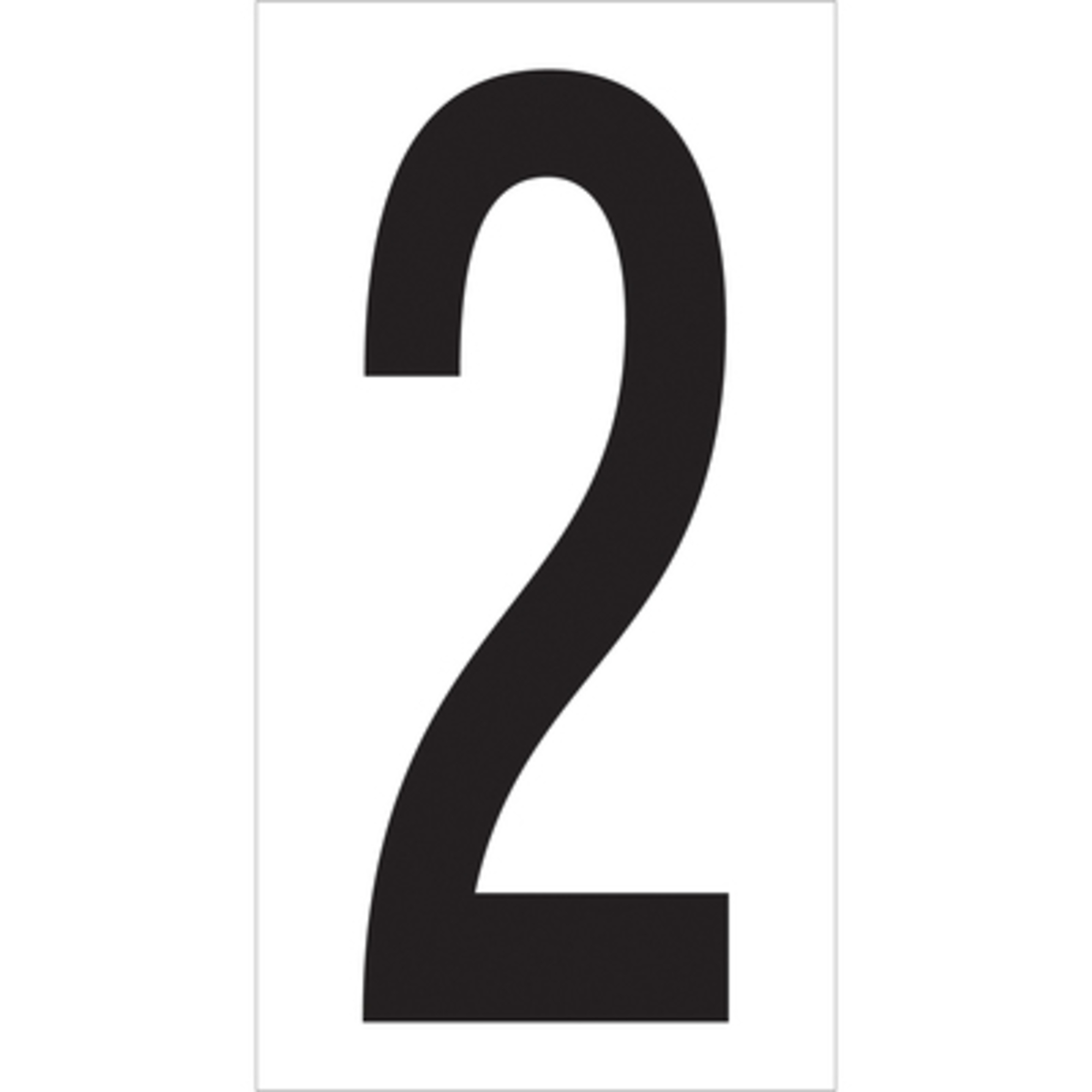 3 1/2in.2in. Vinyl Wareh Numbe Label 50/CS, Model# DL9302